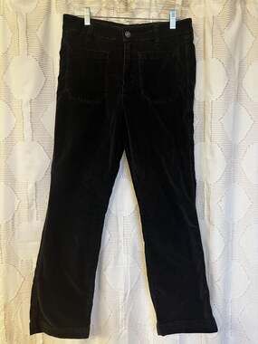 Free People Women's High Time Velvet Kick Flair Pants
